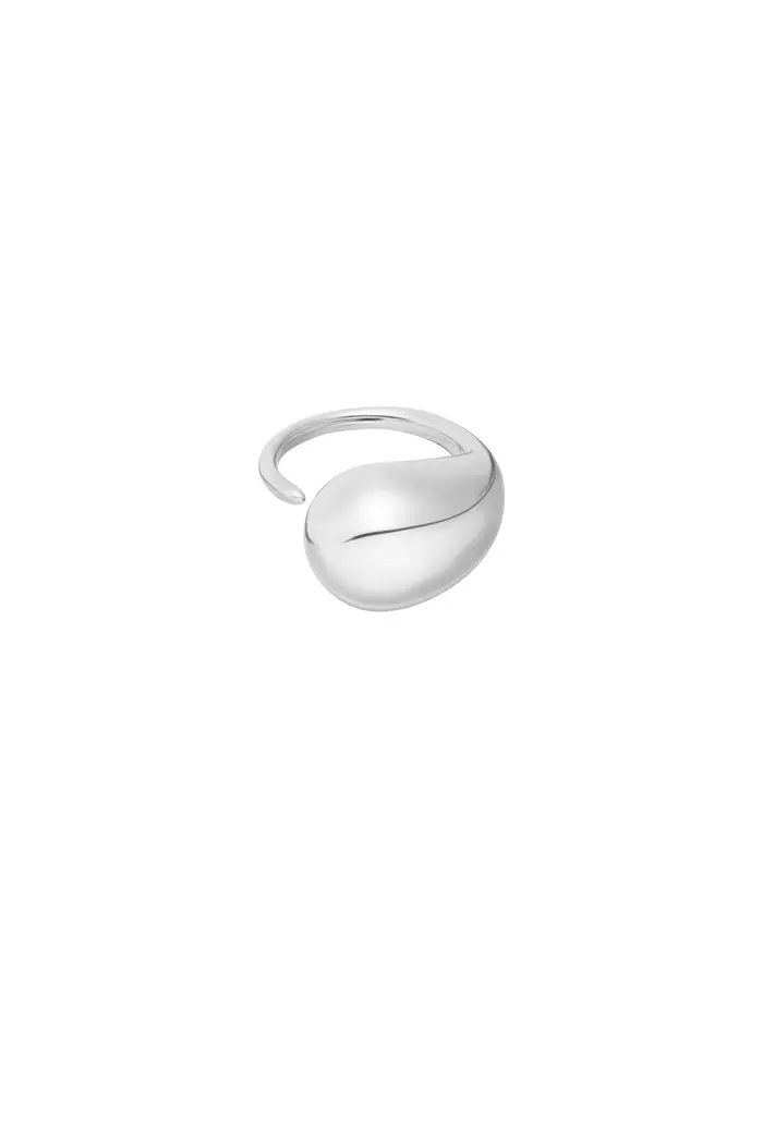 Ring Raindrop Charm Silver