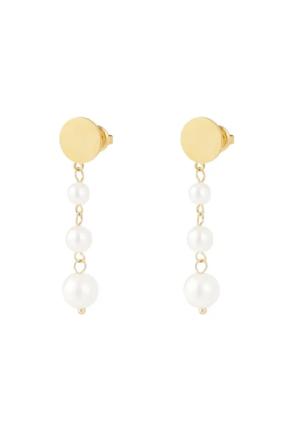 291945-188 Oorbel Golden Pearl Drops