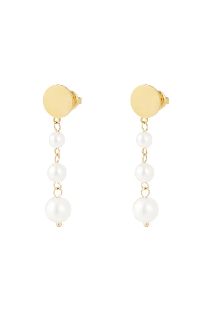 Oorbel Golden Pearl Drops