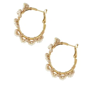 Oorbel Rosé Hoops Gold