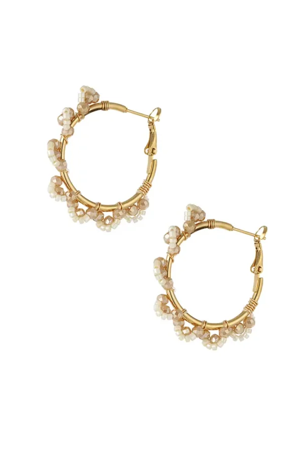 Oorbel Rosé Hoops Gold