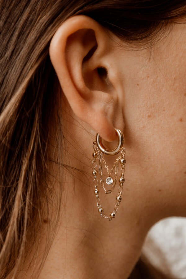 Oorbel Chained Up Gold