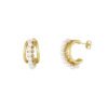 Oorbel Pearl Hoops Gold